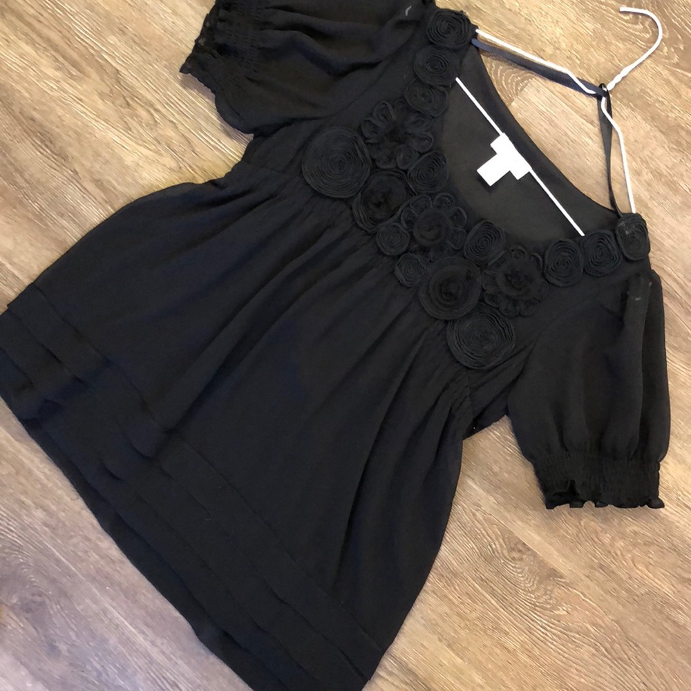 Loft romantic rose top - m